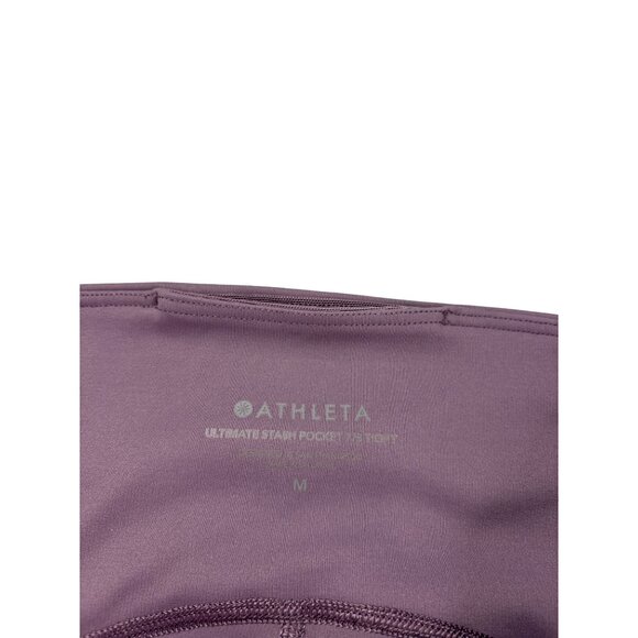 Athleta Womens Ultimate Stash Pocket 7/8 Tight Size M Purple - Picture 3 of 5